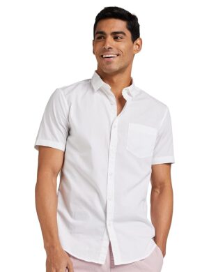 amazon brand symbol men cotton white shirt