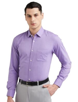 peter england men formal lilac shirt