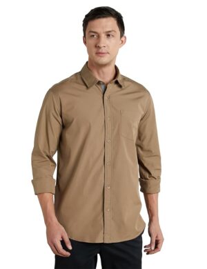 symbol premium men cotton khaki shirt
