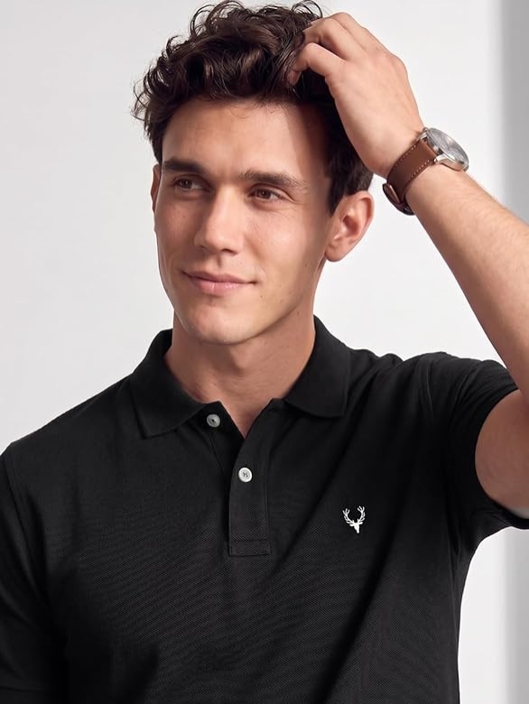 Allen Solly Men Polo Rich Cotton T‑Shirt Allen Solly Men Polo Rich Cotton T‑Shirt