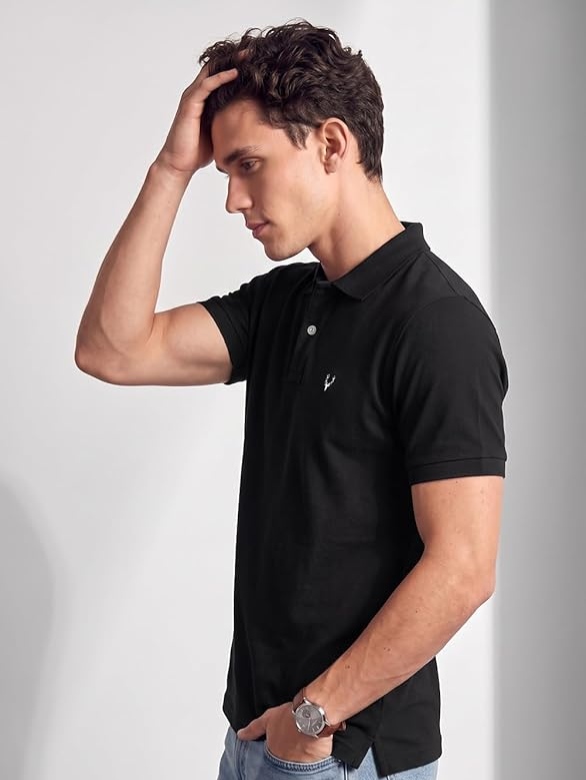 Allen Solly Men Polo T‑Shirt Side View Allen Solly Men Polo T‑Shirt Side View