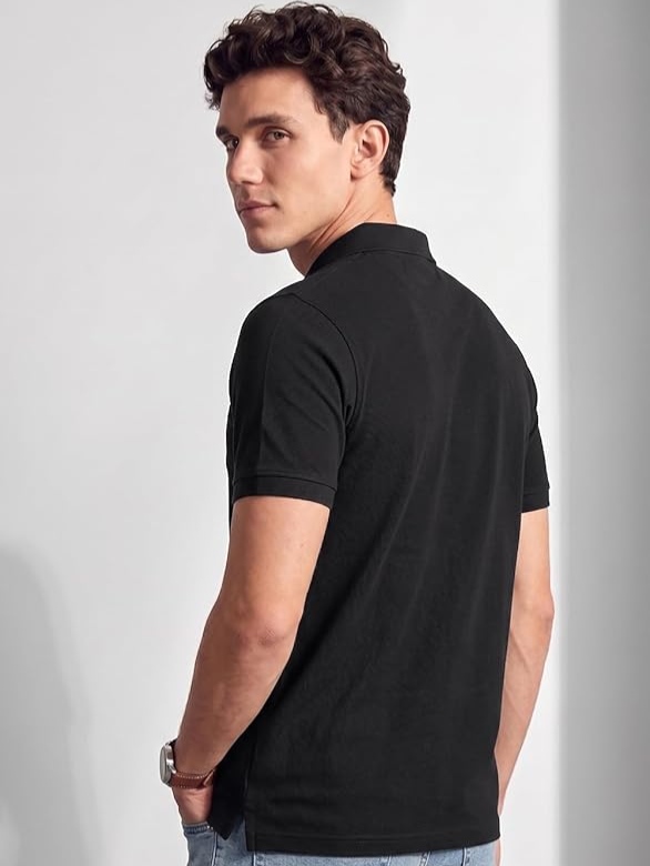 Allen Solly Men Polo T‑Shirt back view Allen Solly Men Polo T‑Shirt back view