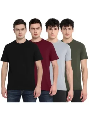 aventura outfitters men round neck t shirt pack 4