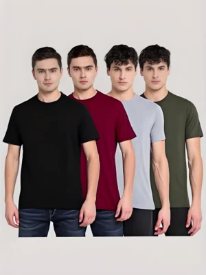 aventura outfitters men round neck tshirt pack 4