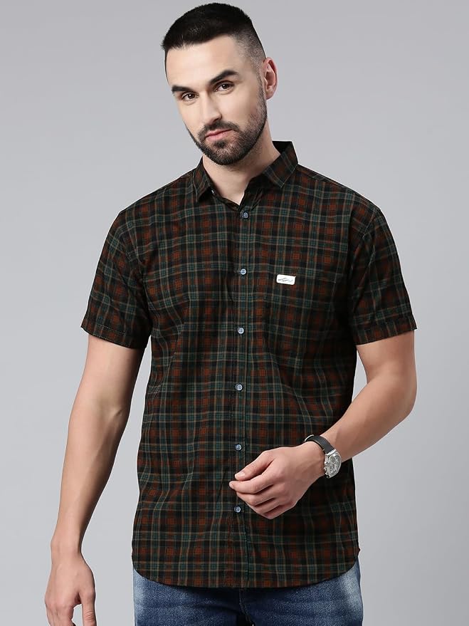 majestic man men checkered cotton casual shirt majestic man men checkered cotton casual shirt