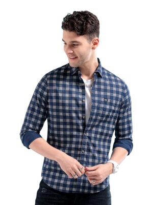 the indian garage co men slim fit cotton shirt