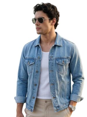 urbano fashion mens full sleeve denim jacket