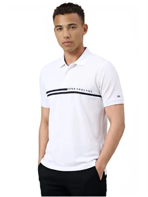 peter england men solid cotton polo tshirt