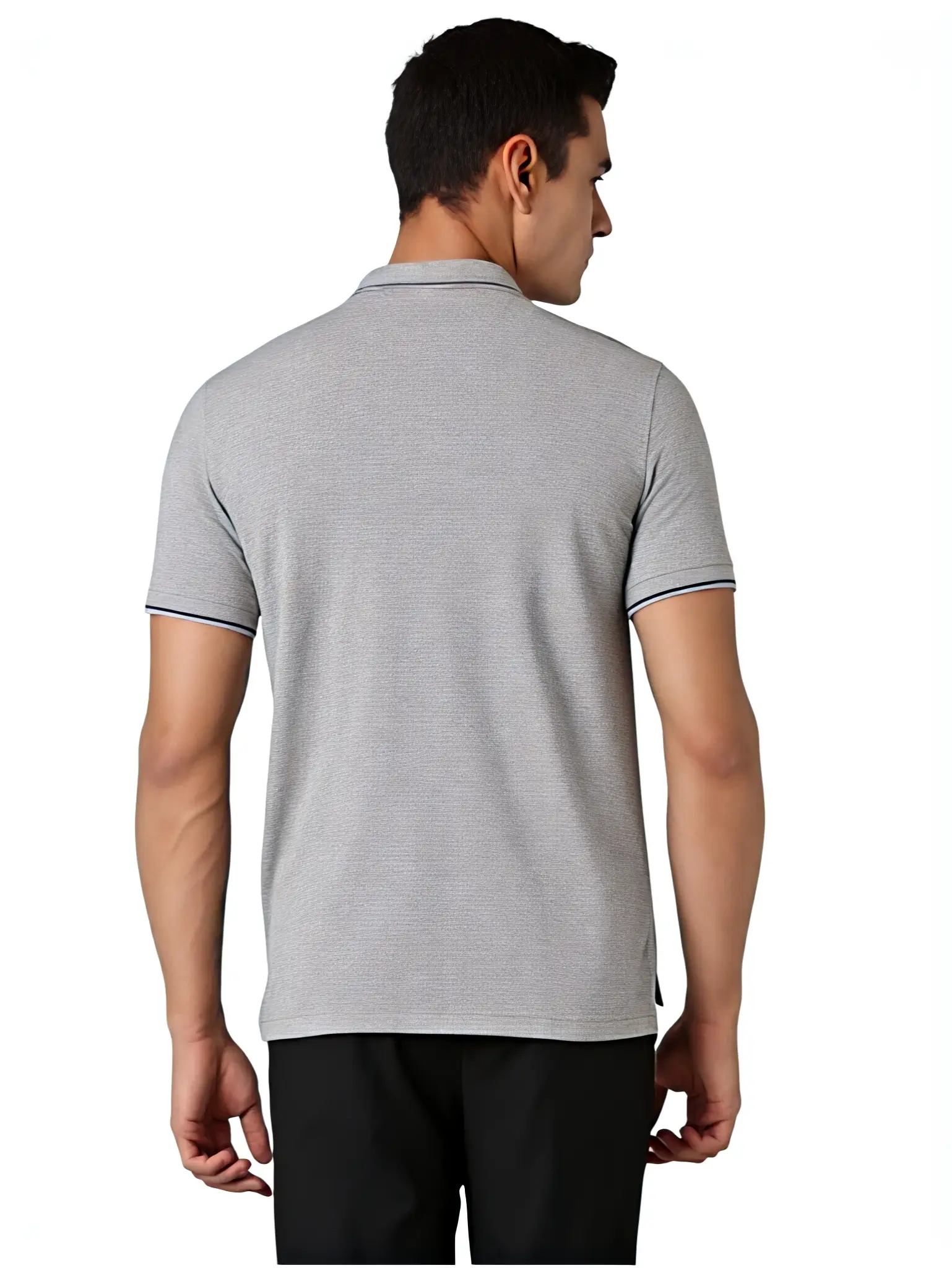 van heusen men polo cotton t shirt back view van heusen men polo cotton t shirt back view