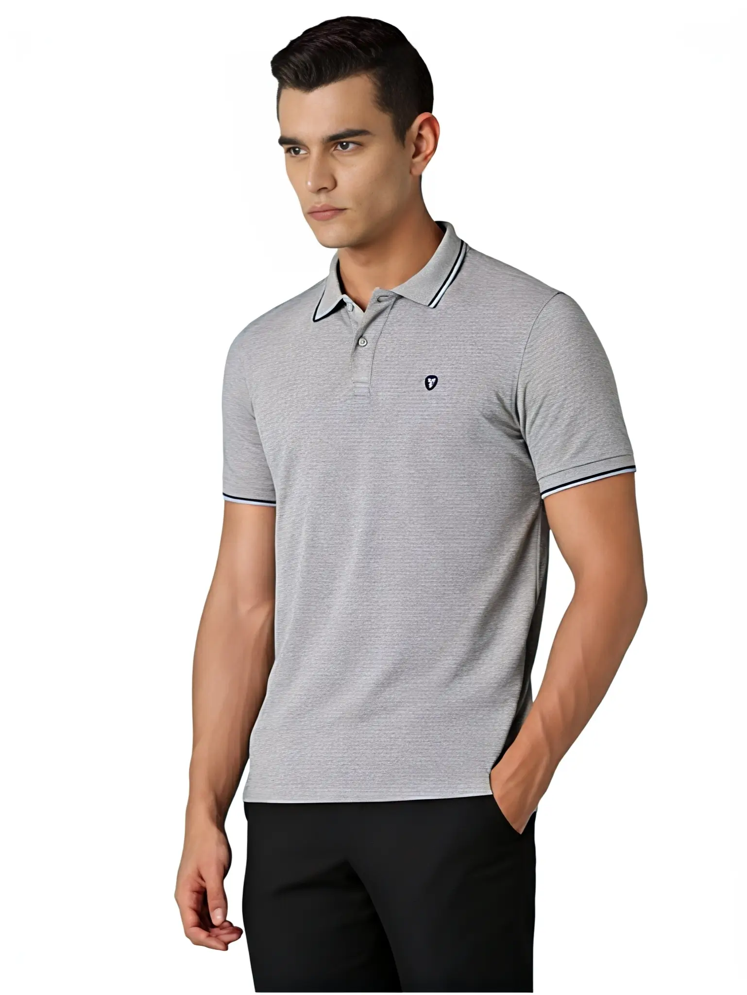 van heusen men polo cotton t shirt close up van heusen men polo cotton t shirt close up